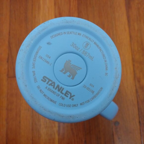 Stanley 40oz Pro Tour Quencher Tumbler Chevron Cornflower Blue Stripe Flip Straw - Picture 4 of 8